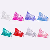 مشابك أظافر أكريليك شفافة