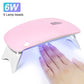 Portable 6W LED UV Nail Lamp for Home Use